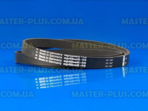 Ремень 1287 H8 «Optibelt» черный для стиральной машины