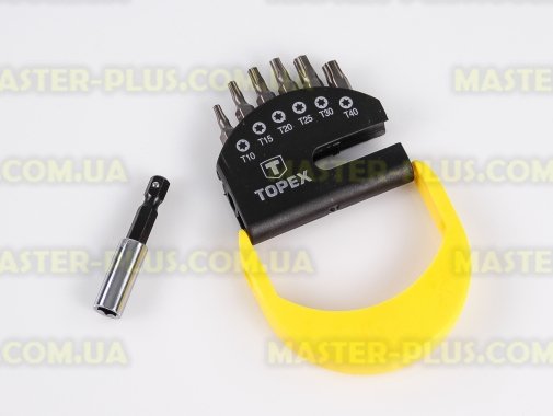 Набор звездообразных бит Torx с держателем 7шт TOPEX 39D351