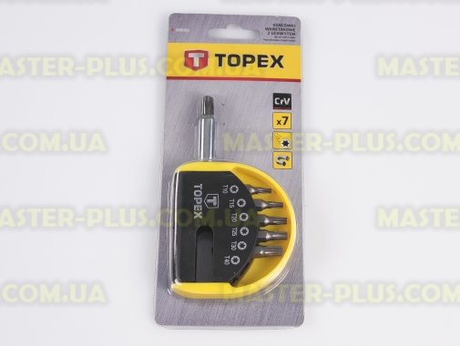 Набор звездообразных бит Torx с держателем 7шт TOPEX 39D351