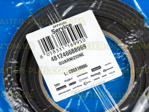 Уплотнительная резина под стеклокерамическую поверхность Whirlpool 481246688967 для плиты и духовки