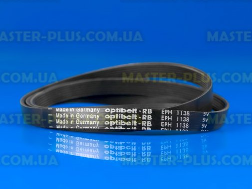 Ремень 1138 H7 «Optibelt» черный для стиральной машины