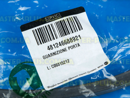 Ущільнювач дверей Whirlpool 481246688921 для плити та духовки