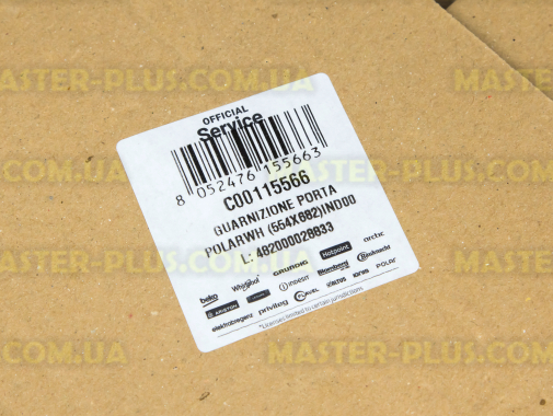 Ущільнювальна гума дверей морозильної камери Indesit C00115566 для холодильника