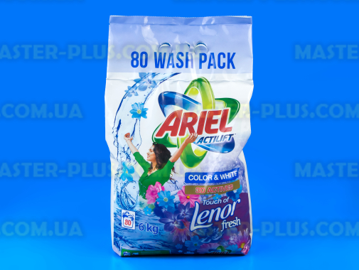 Порошок для прання Ariel Actilift color &amp; white 3D Touch of Lenor fresh 6 кг