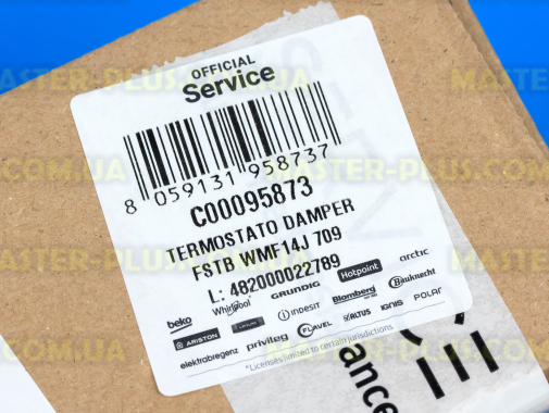 Термостат No-Frost с заслонкой Indesit C00095873 для холодильника