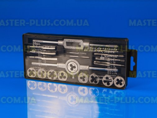 Набор плашек и метчиков M3-M12 20шт TOPEX 14A425