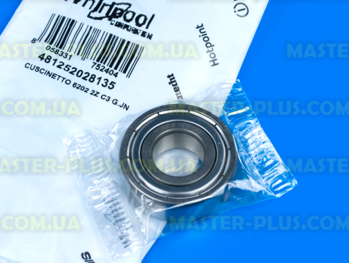 Підшипник SKF 202 zz в упаковці Indesit для пральної машини