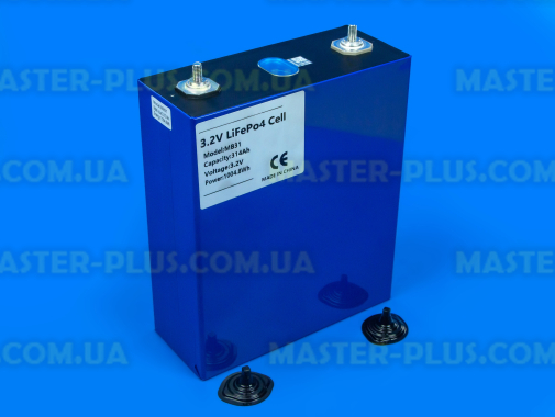 LiFePO4 акумуляторні комірки Eve MB31 314Ah 3,2 В, 8000 циклів (клас A)