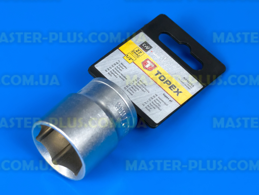 Головка торцевая 6-гранная 1/2" 27мм TOPEX 38D727
