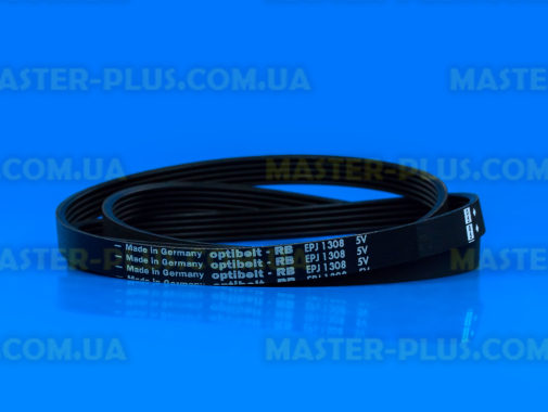 Ремінь 1308 J5 EL «Optibelt» чорний для пральної машини