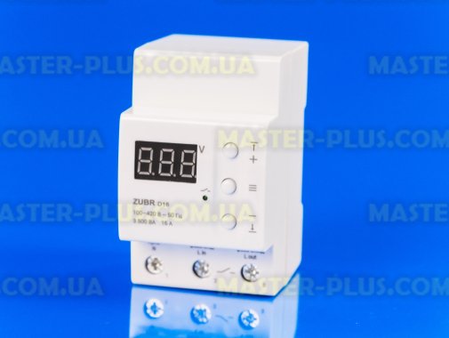 Реле напряжения 16А (max 20А) ZUBR D16