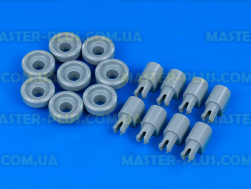 Комплект роликів для верхнього кошика сумісний із Zanussi 50286967000 для посудомийної машини