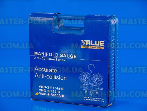 Манометрический коллектор двухвентильный VALUE VMG-2-R410A-B