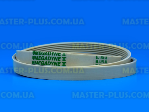 Ремінь 1270 J6 EL «Megadyne» жовтий для пральної машини