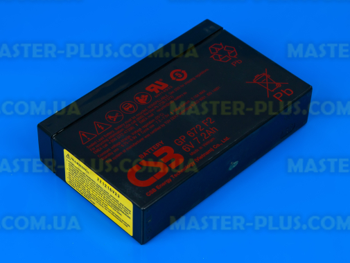Аккумуляторная батарея CSB GP672, 6V 7.2Ah Q10