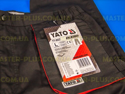 Штаны рабочие красно-черные (L) Yato YT-8027