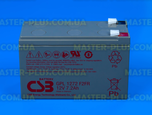 Акумуляторна батарея CSB GPL1272F2 12V 7,2Ah