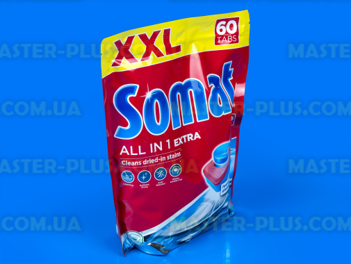 Таблетки для посудомоечных машин Somat All in One, 60 шт
