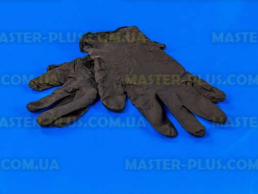 Перчатки нитриловые черные, размер L (пара)