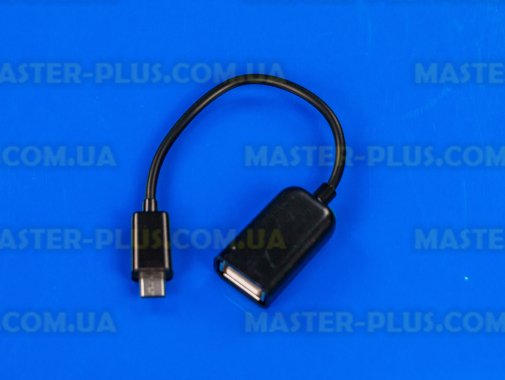 Дата кабель USB 2.0 AF to Micro 5P OTG 0.16m Lapara (LA-UAFM-OTG black) для мобільного телефона