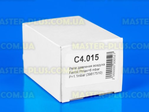 Реле давления воздуха для котла газового Ferroli Pmax=6mbar P=1.1mbar 2 connector 39817510 для котла
