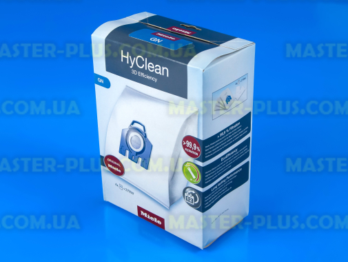 Набор мешков HyClean 3D GN (4 мешка) + фильтры для пылесоса Miele 41996572D для пылесоса