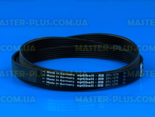 Ремінь 1 278 J6 EL «Optibelt» чорний для пральної машини
