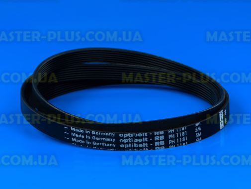 Ремінь 1181 H7 «Optibelt» чорний для пральної машини