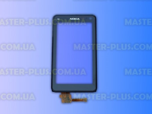 Тачскрін для телефону Nokia N8 Original Black (з рамкою) для мобільного телефона