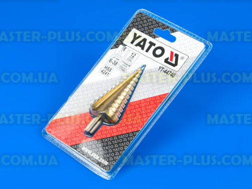 Свердло ступінчасте по металу HSS-TiN 6-38 мм Yato YT-44740
