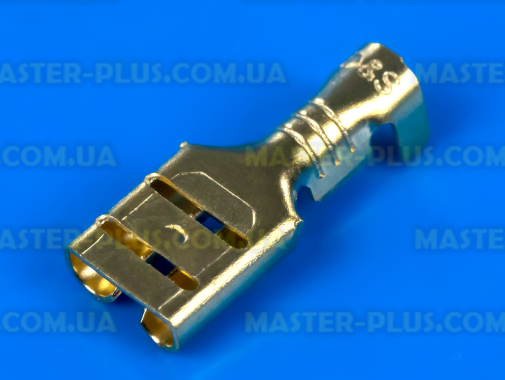 Клемма плоская (мама), гнездо 6.3mm, под кабель, без изоляции 