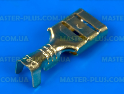 Клемма плоская (мама), гнездо 6.3mm, под кабель, без изоляции 
