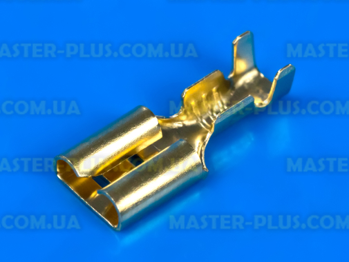 Клемма плоская (мама), гнездо 6.3mm, под кабель, без изоляции 