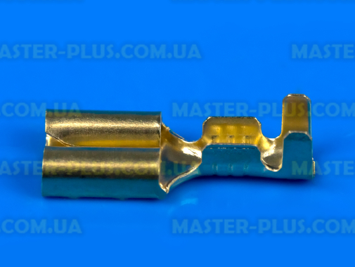 Клемма плоская (мама), гнездо 6.3mm, под кабель, без изоляции 