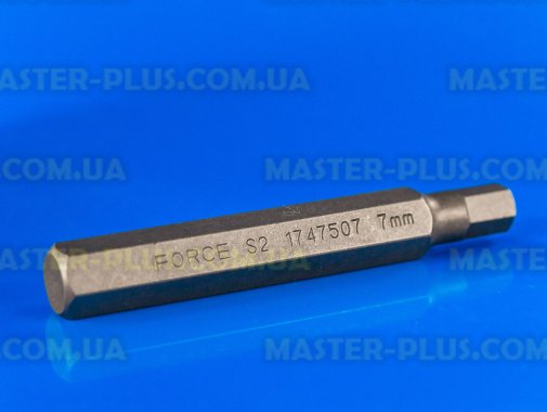 Біта шестигранна 7мм під адаптер 10мм Force 1747507