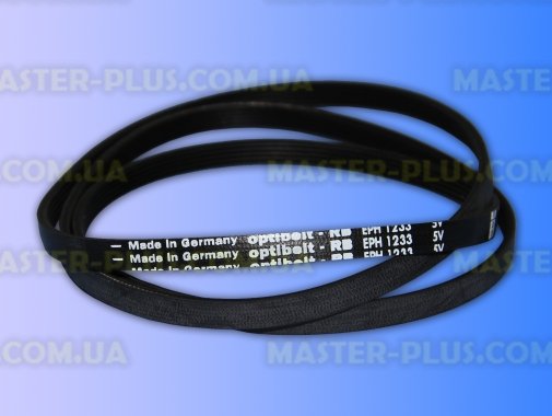 Ремінь 1233 H5 EL «Optibelt» чорний для пральної машини