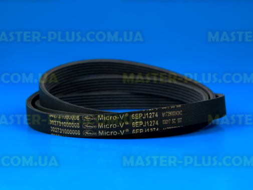 Ремінь 1274 J6 EL «Micro-V» чорний для пральної машини