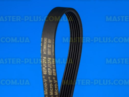 Ремінь 1274 J6 EL «Micro-V» чорний для пральної машини