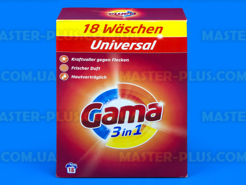Пральний порошок Gama 3в1 Універсальний Вага: 1.17 кг