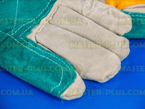 Перчатки рабочие спилковые с хлопковой подкладкой и двойным наладонником
