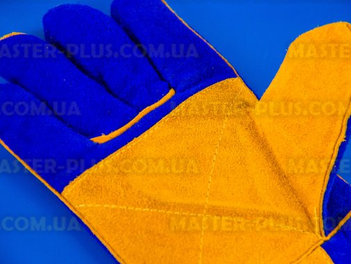 Рукавички зварника (краги) сині з флісовою підкладкою