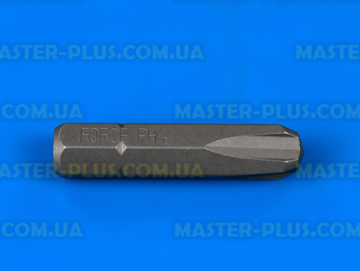 Бита крестовая PH4 под адаптер 1/4" Force 121304
