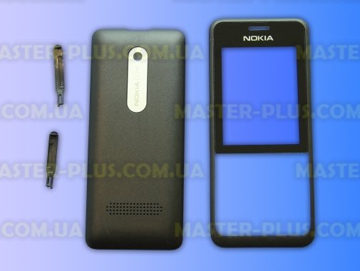 Корпус для телефона Nokia 301 Black для мобильного телефона