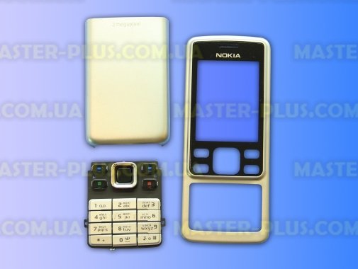 Корпус для телефона Nokia 6300 Silver для мобильного телефона