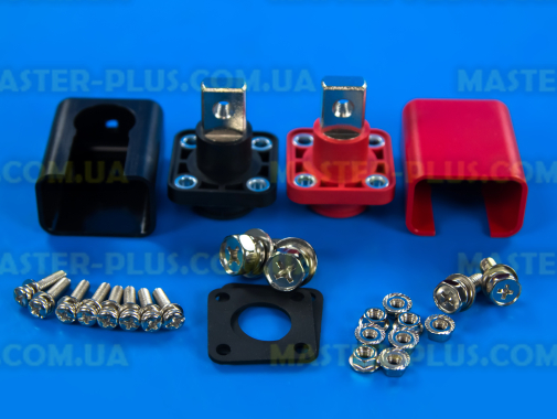 Клема прохідна 200А коротка М8–М6 (2 шт) для LiFePO4 акумуляторів