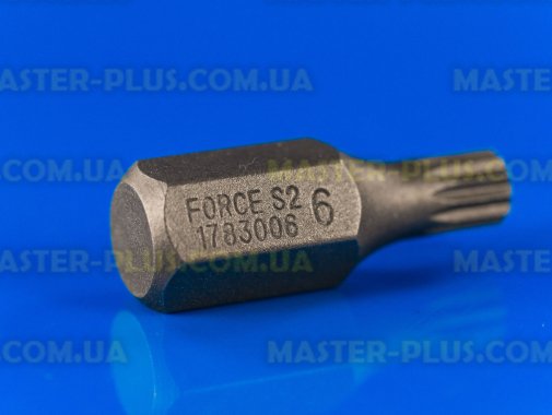Бита spline M6 под адаптер 10мм Force 1783006