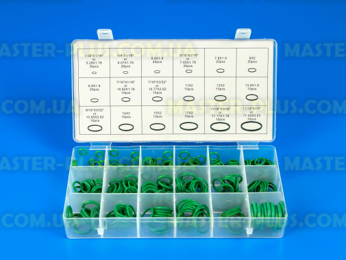 Комплект уплотнительных колец W-8085 (зеленые) 270шт для кондиционера