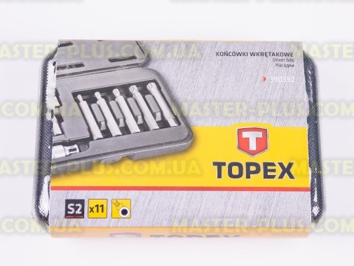 Набір 12-гранних біт Spline з адаптером 11шт TOPEX 39D392