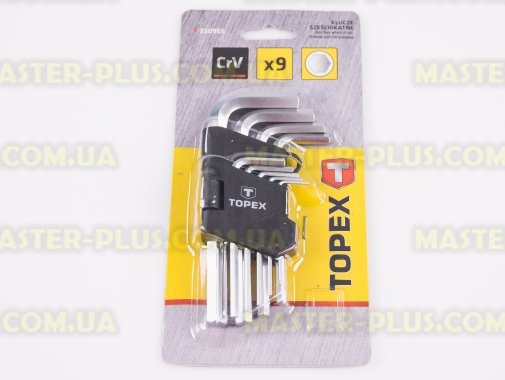 Шестигранники 1.5-10мм, набор 9шт TOPEX 35D955