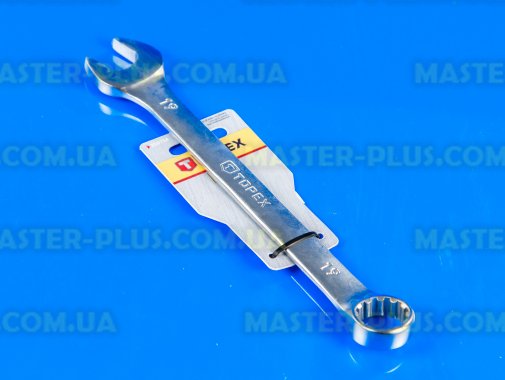 Ключ комбинированный 19мм длина 230мм TOPEX 35D714